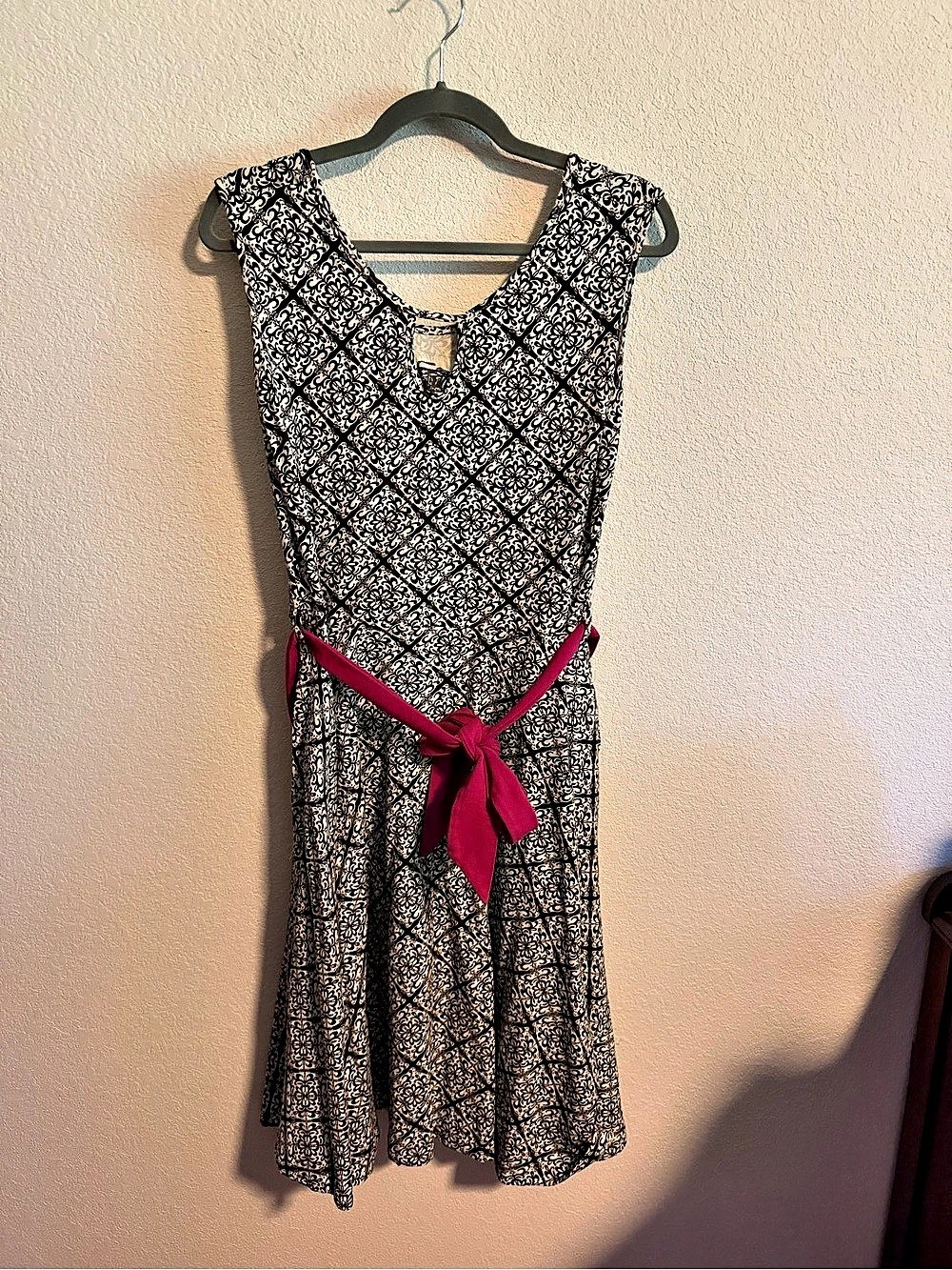 Effie's Heart Floral Dress Black & Pink XL